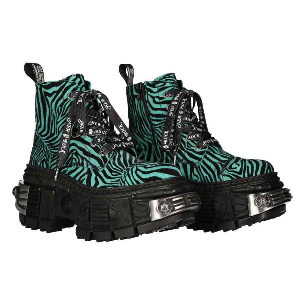 New Rock - M-WALL005-C25 Plattformstiefel - GrÃ¼n